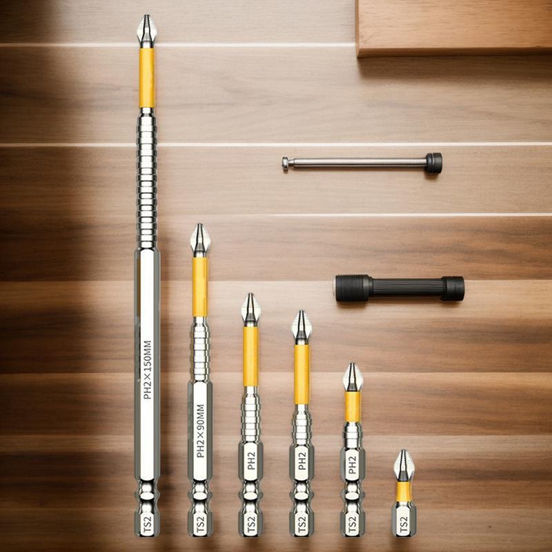 Anti Slip Drill Bits 6 Pieces K5 Anti Slip Screwdriver Bits Power Tools For Replace System Case Removal Home Users Business