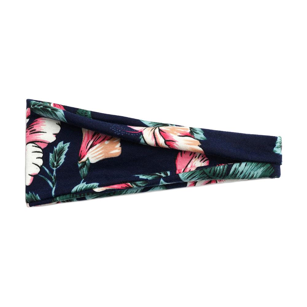 Цветочная маленькая цветочная женская спортивная повязка на голову повязка для йоги впитывающий пот пояс антиперспирант широкополый головной убор
