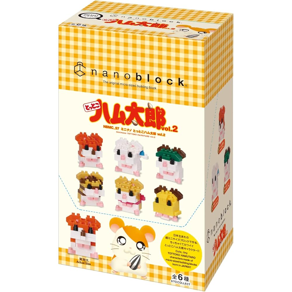 Kawada Nano Block Мини Нано Тоттоко Хамутаро Том 2 Набор из 6 Штук Коллекционные Конструкторы