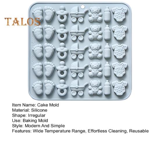 1/2 шт. силиконовая форма для детского душа, форма для детских ножек, детская бутылочка, соска, детский комбинезон, форма для детской коляски, набор для приготовления шоколадных конфет без бисфенола А