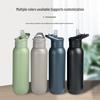 Portable Stainless Steel Vacuum Insulated Sports Water Bottle with Straw