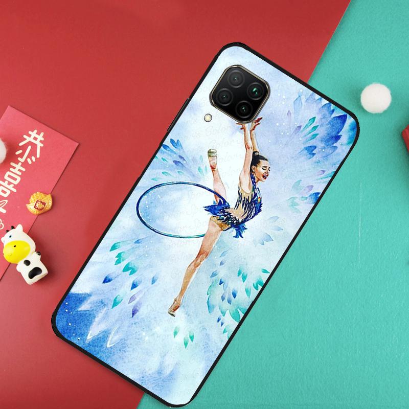 Масляная живопись Гимнастика Для Huawei Nova 12S 9 10 SE 7i 8i 11i 12i Y60 Y61 Y70 Y72 Y73 Y90 Y91 P20 P30 P40 Lite Чехол