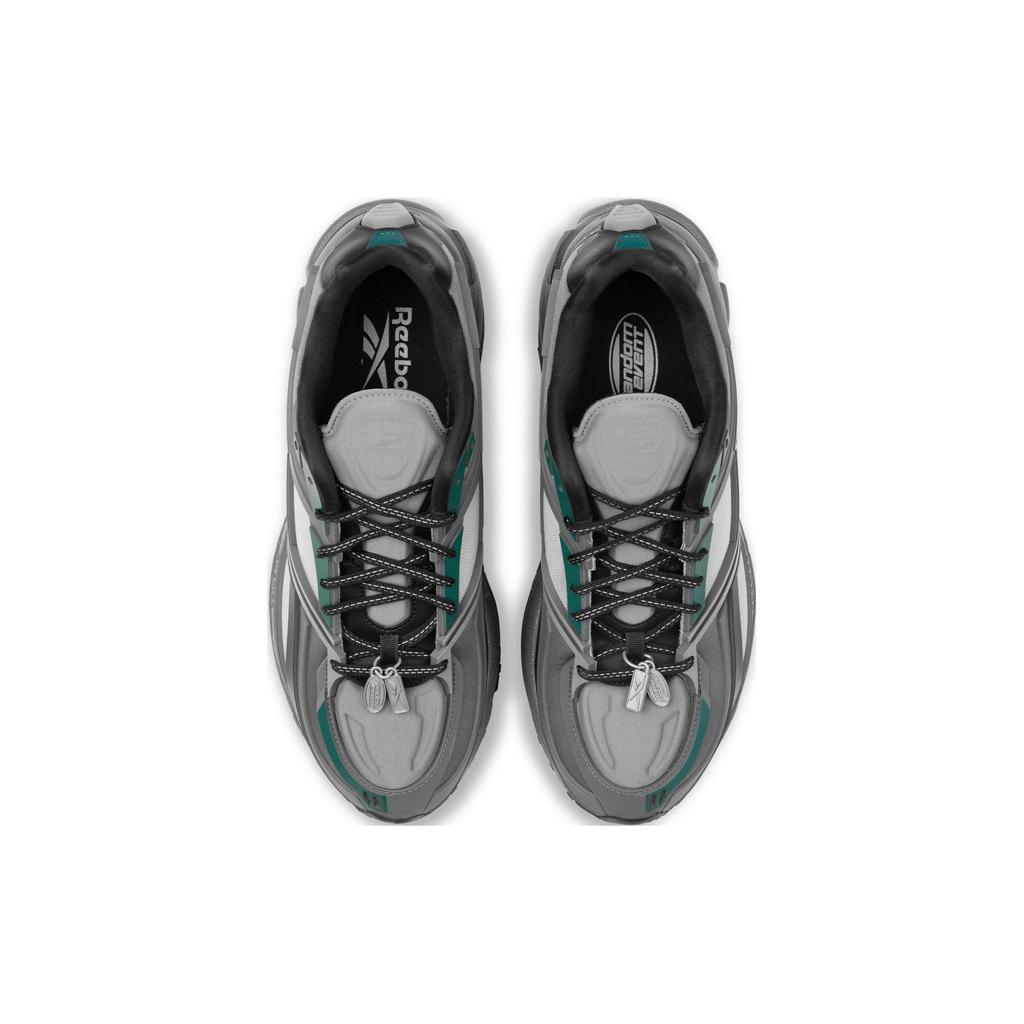 Reebok Rbk Premier Travel In Trouble Mesh Synthetic Leather Retro Functional Sports Low-Top Lifestyle Shoes Unisex Sneaker Black Gray GX9194