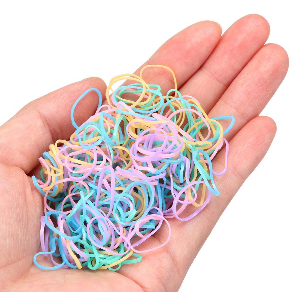 220PCS/Set Candy Color Kids Elastic Gifts Hair Rope Accessories Hairpin Hair Clip