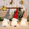 30cm Light Up Christmas Gnome Plush Sequins Hat Xmas Faceless Plush Dolls Tabletop Elf Ornaments for New Year Xmas Party Decor