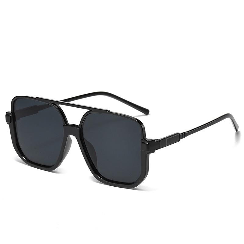 Ретро Большие Полуободковые Женские Квадратные Солнцезащитные Очки Черные Круглые Крутые Мужские Солнцезащитные Очки Цельные Дизайнерские Авиаторы Солнцезащитные Очки для Женщин