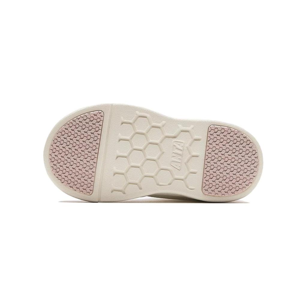 Anta Kids Velcro Non-Slip Shock Absorbing High-Top Walking Shoes Baby Shoes White Pink A322410007-1