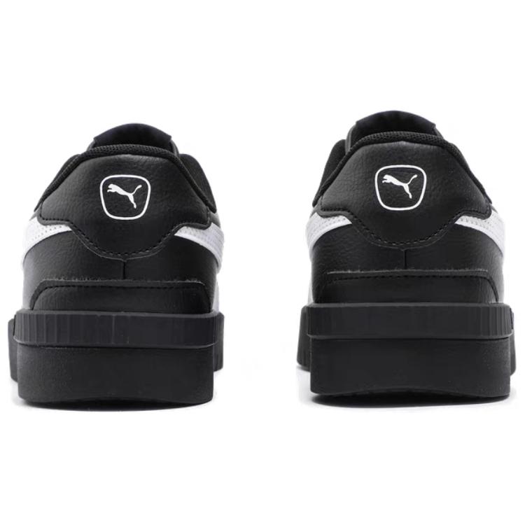 Puma Jola Кроссовки женские из синтетической кожи, удобные, универсальные, низкие, кроссовки, черные, белые, 398413-08
