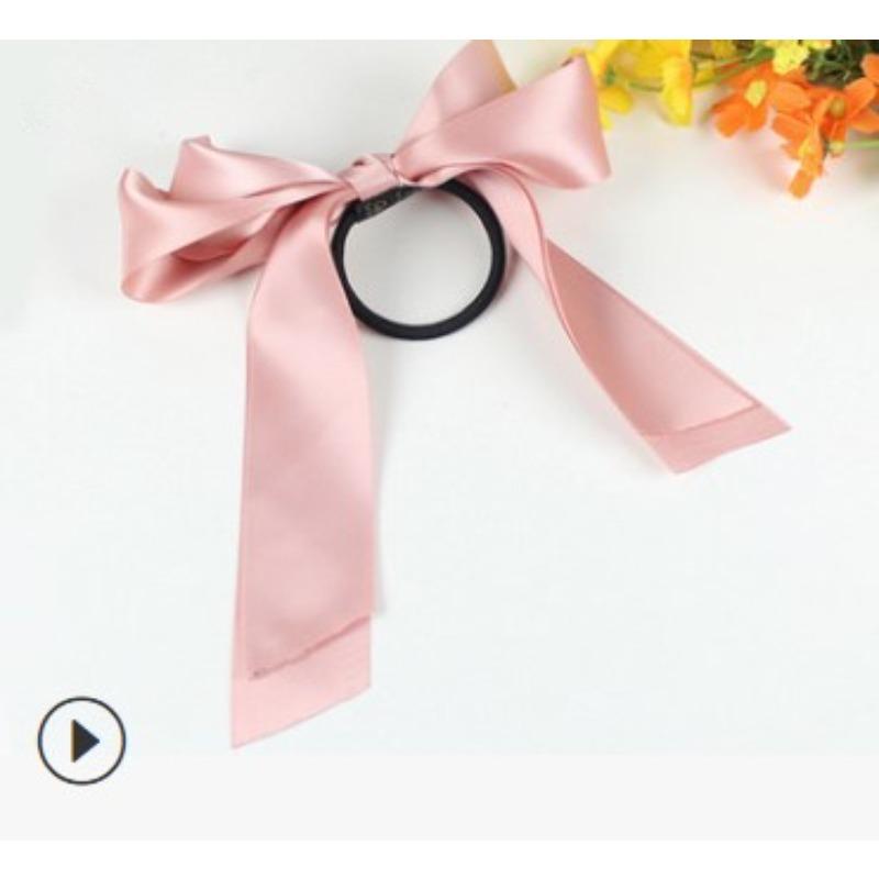 Новые корейские эластичные ленты для волос с бантом, черно-белые простые резинки для волос, женские элегантные заколки, головные уборы, аксессуары для волос для девочек