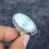 Republic Larimar Gemstone Handmade 925 Sterling Silver Jewelry Ring Size 7 M-2785