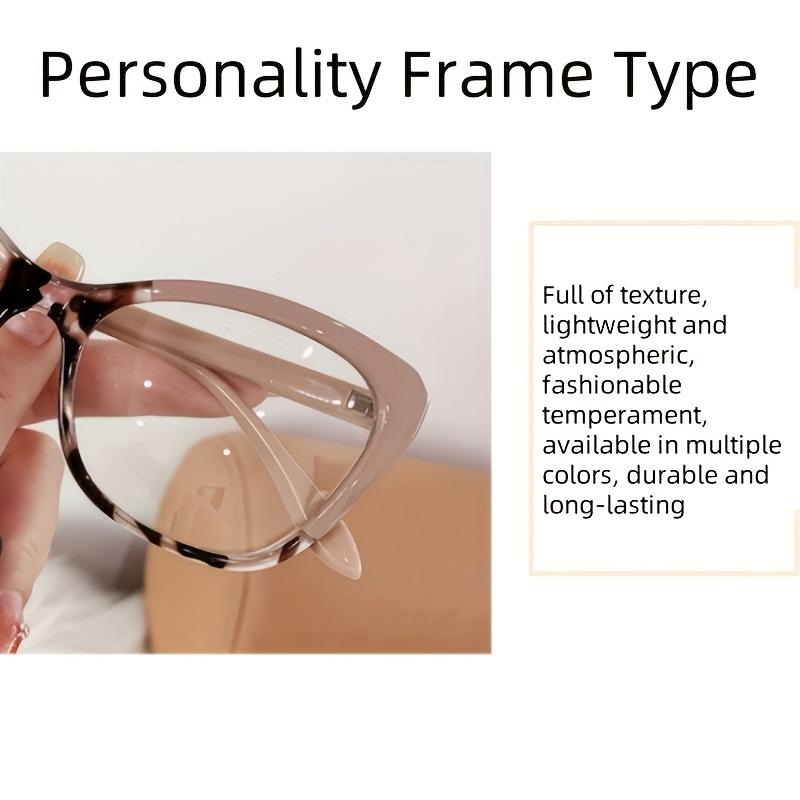 1 шт. Новые фотохромные очки с защитой от синего света, простые очки двойного назначения для дня и ночи, металлическая оправа «кошачий глаз», женские модные очки