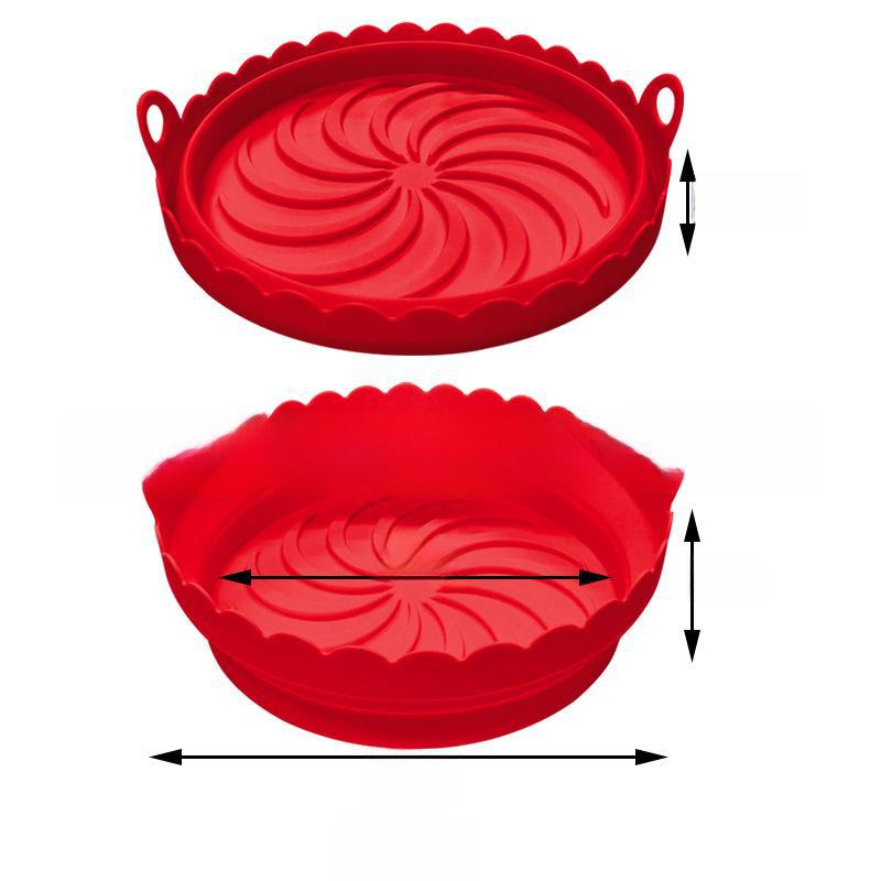 Складная силиконовая кастрюля для фритюрницы и противень для выпечки