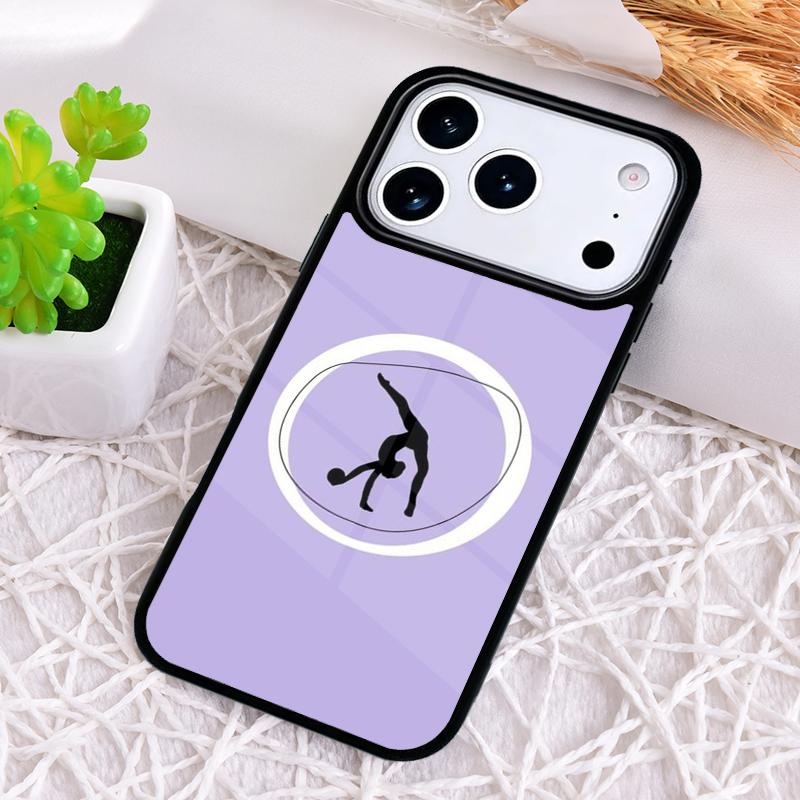 Чехол для телефона с силуэтом 'Люблю гимнастику' для iPhone 17 Air 16 15 11 12 14 13 Pro Max, противоударный чехол