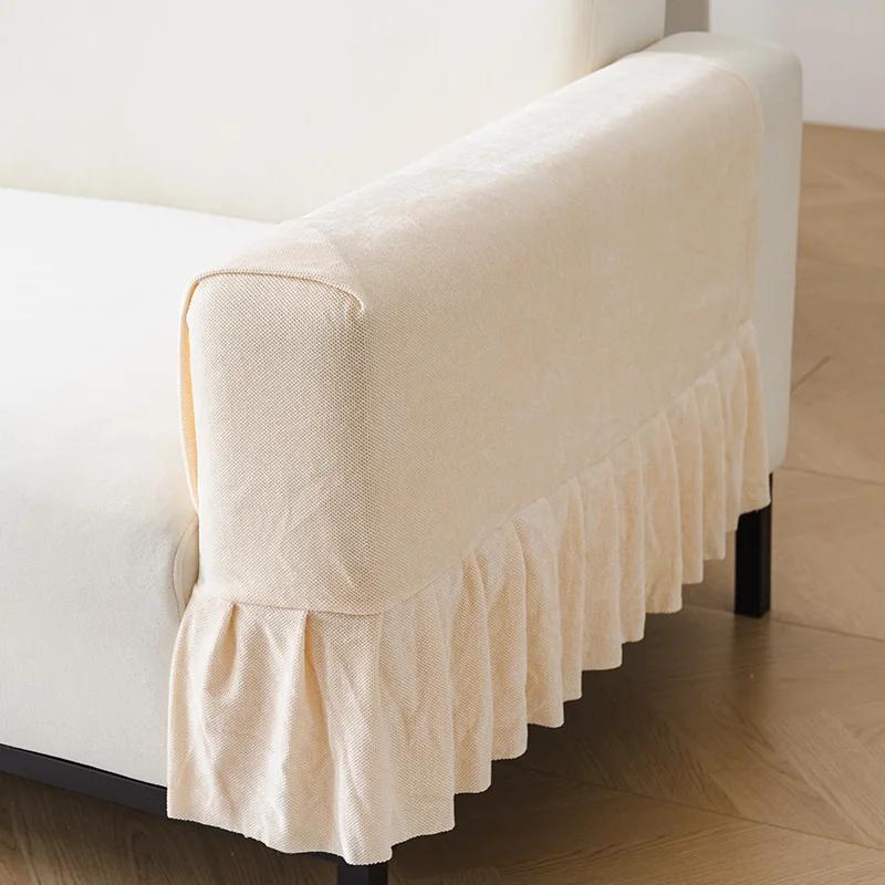 Chenille Non-Slip Sofa Armrest Protector Universal Soft Warm Furniture Protector for Chair Sofa Couches Recliner Armrest Covers