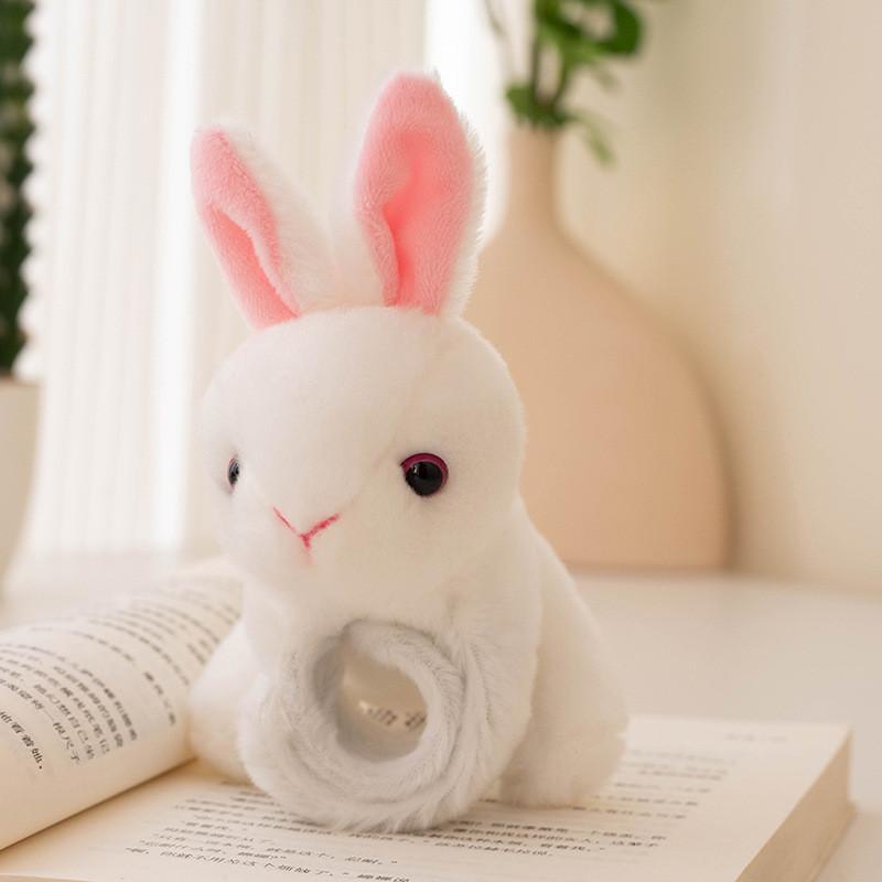 Charming Animal Plush Toy Wristband Featuring Tiger Panda Bunny And Elephant