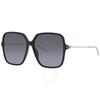 Gucci Grey Butterfly Ladies Sunglasses Gg1267s 001 60