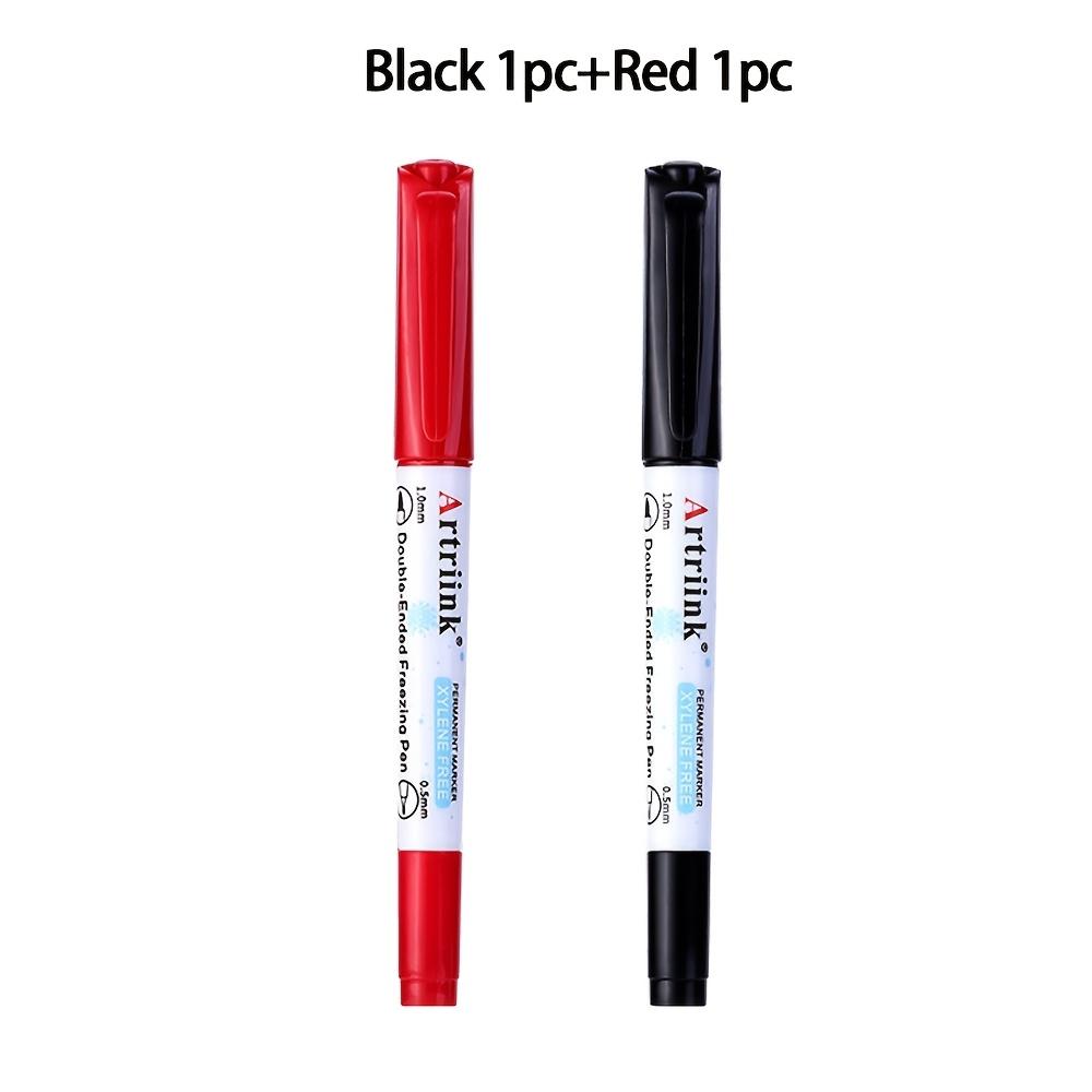 Dual Tip Freezer Marker Waterproof Permanent Marker Pen Low Temperature Refrigerator Storage Writing