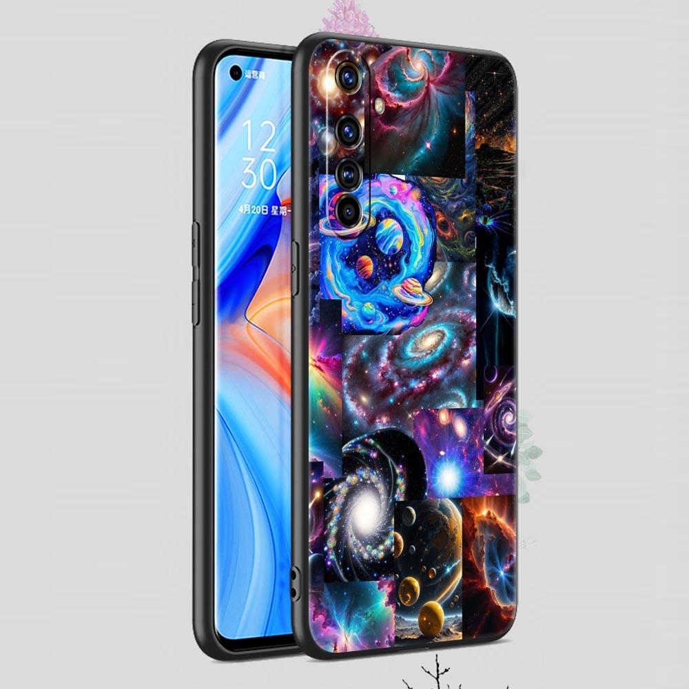 Вселенная Звездное небо Луна Мягкий ТПУ Для Realme 13 12 11 10 9 Pro Plus GT3 GT2 C21 C25 C35 C53 C55 C67 Pro 5G Чехол для телефона Обложка Сумки