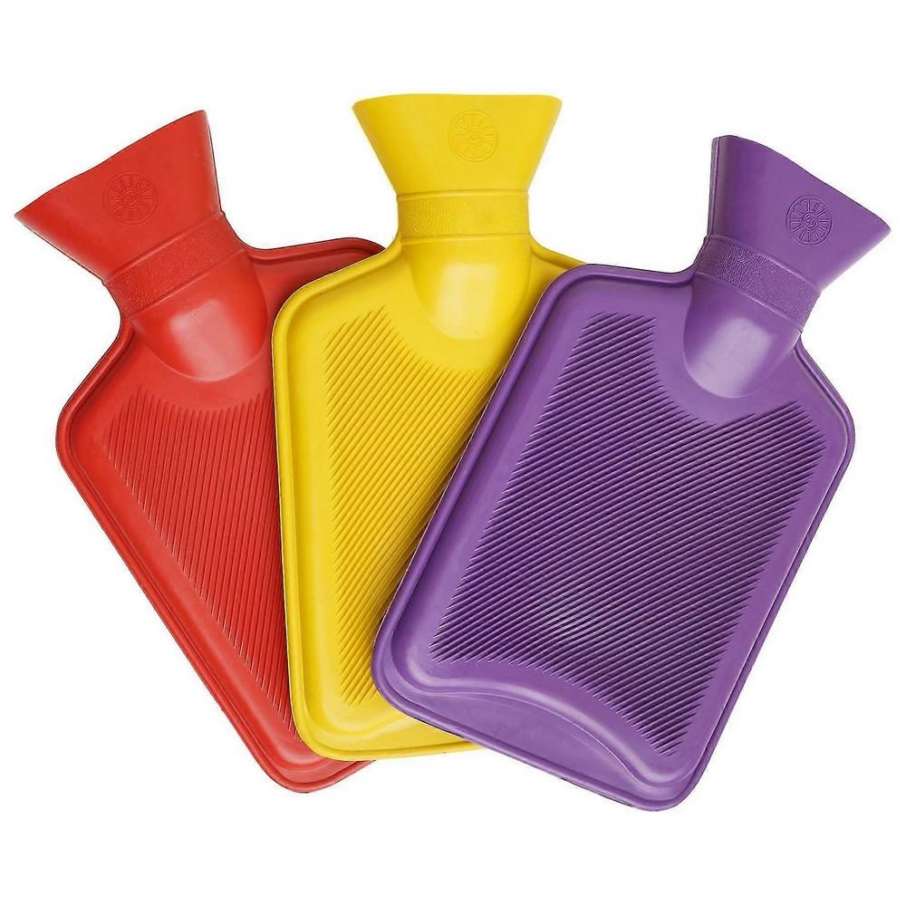 K Collection Mini 1L Hot Water Bottle (Pack of 3)