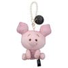 Takara Tomy Arts Disney Character Nui Pan Chain Strap Mascot Character Pan (Sitting) Piglet Plush Toy, Approximately 12cm Tall