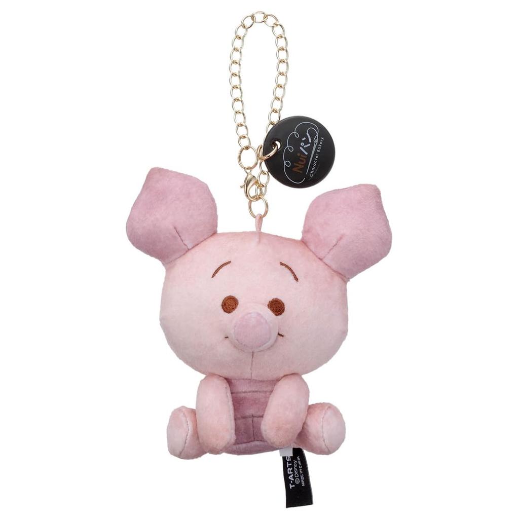 Takara Tomy Arts Disney Character Nui Pan Chain Strap Mascot Character Pan (Sitting) Piglet Plush Toy, Approximately 12cm Tall