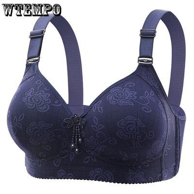 Женский жаккардовый бюстгальтер большого размера, тонкая чашка, собирающий бюстгальтер, бюстгальтер с полной чашкой без косточек, сексуальное нижнее белье
