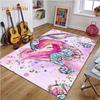 Коврик с рисунком «Русалка на черепахе», милый розовый ковер с русалкой, большие коврики для гостиной, спальни, напольный коврик, декор для комнаты для девочек, подарки