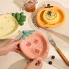 Cute Fruit Plate Ceramic Meal Plate Multi-Function Dessert Plate Cake