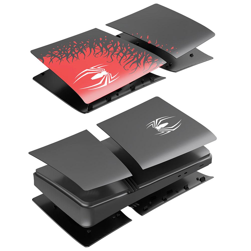 For Playstation5 Pro Limited Edition Spider Hard Faceplate Cover Premium ABS Replacement Shell Accessories For PS5 Console Cover