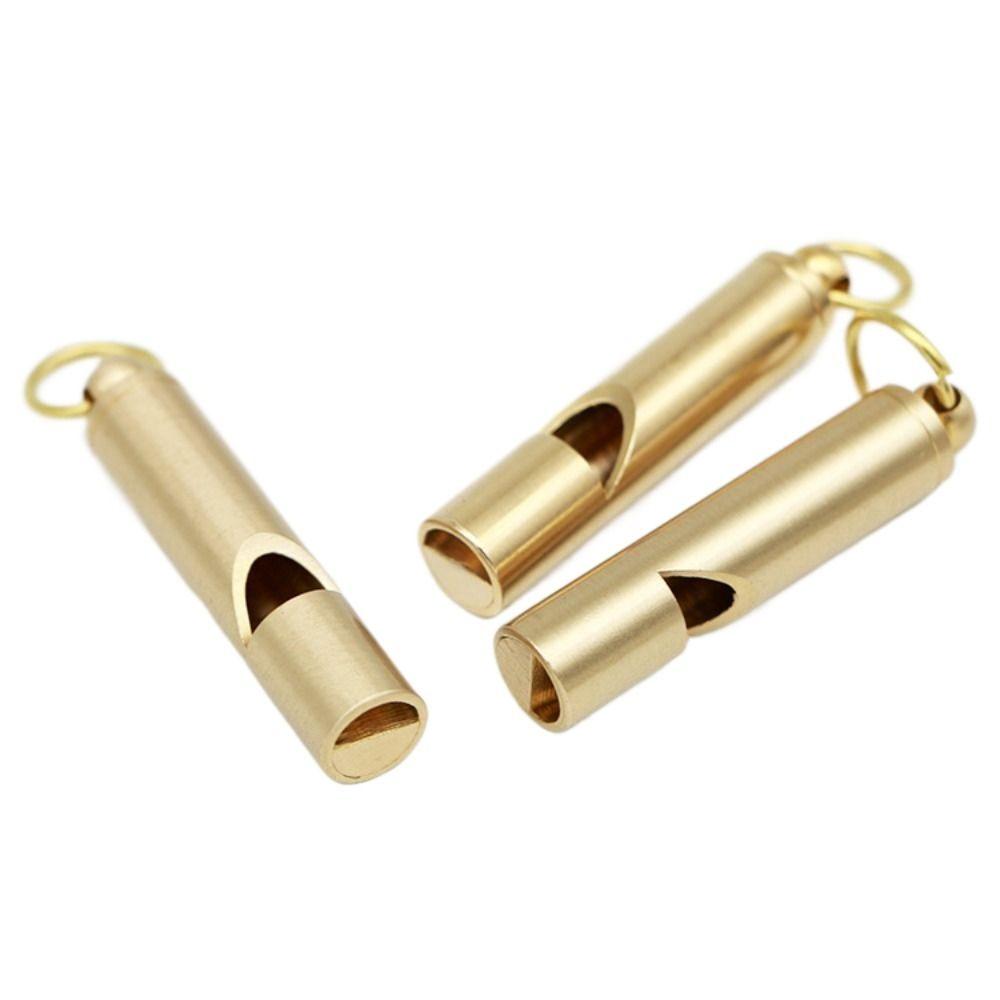 Pendant Referee Waterproof EDC Tool Referee Whisle Survival EDC Whistle Keychain Brass Whistle