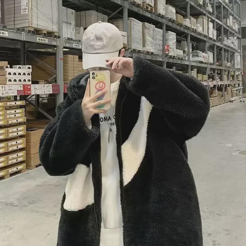 2024 Trendy Korean Style Youth Cotton Hooded Jacket for Couples - Autumn/Winter Fashion