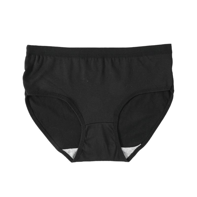 Женское нижнее белье Хлопковая ластовица Однотонное Простое Со средней посадкой Удобные Девичьи трусики