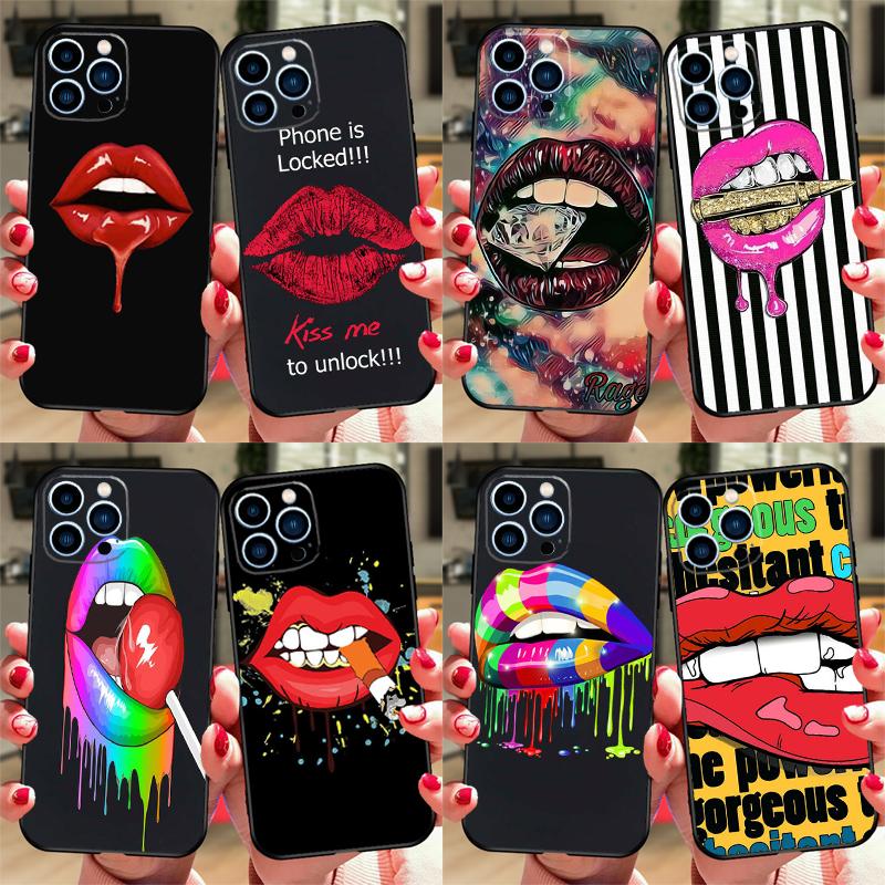 Сексуальные губы KISS Чехол для Samsung Galaxy M13 M14 M12 M11 M15 M06 M16 M36 M56 M31 M53 M32 M52 M35 M55 M34 M54