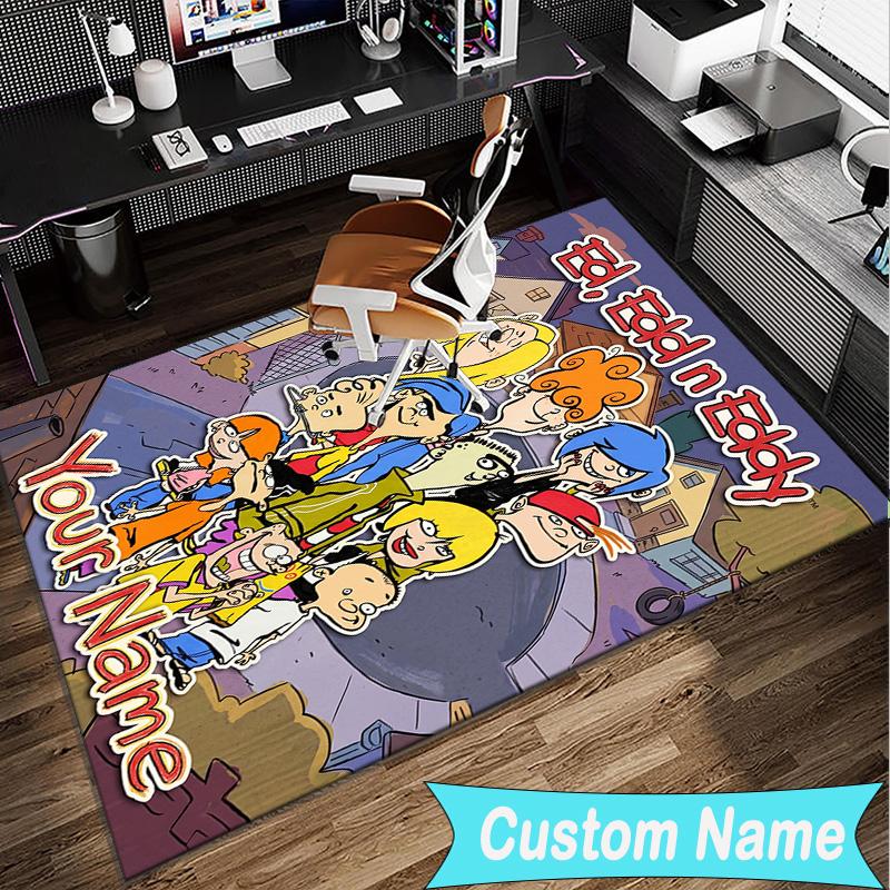 Custom Name Rug Ed Eddy Mystery Area Rug Suitable for Indoor And Outdoor,Carpets for Homes, Offices,Living Rooms,Home Decor,Christmas Gift