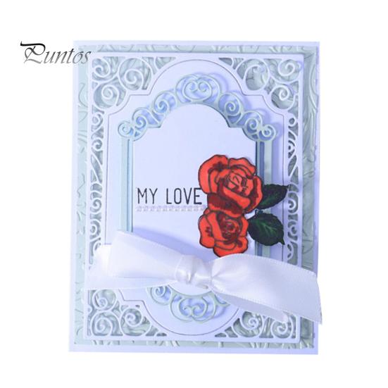 2 шт. фоновая рамка для резки штампов DIY скрапбук бумажные карты изготовление трафаретной формы