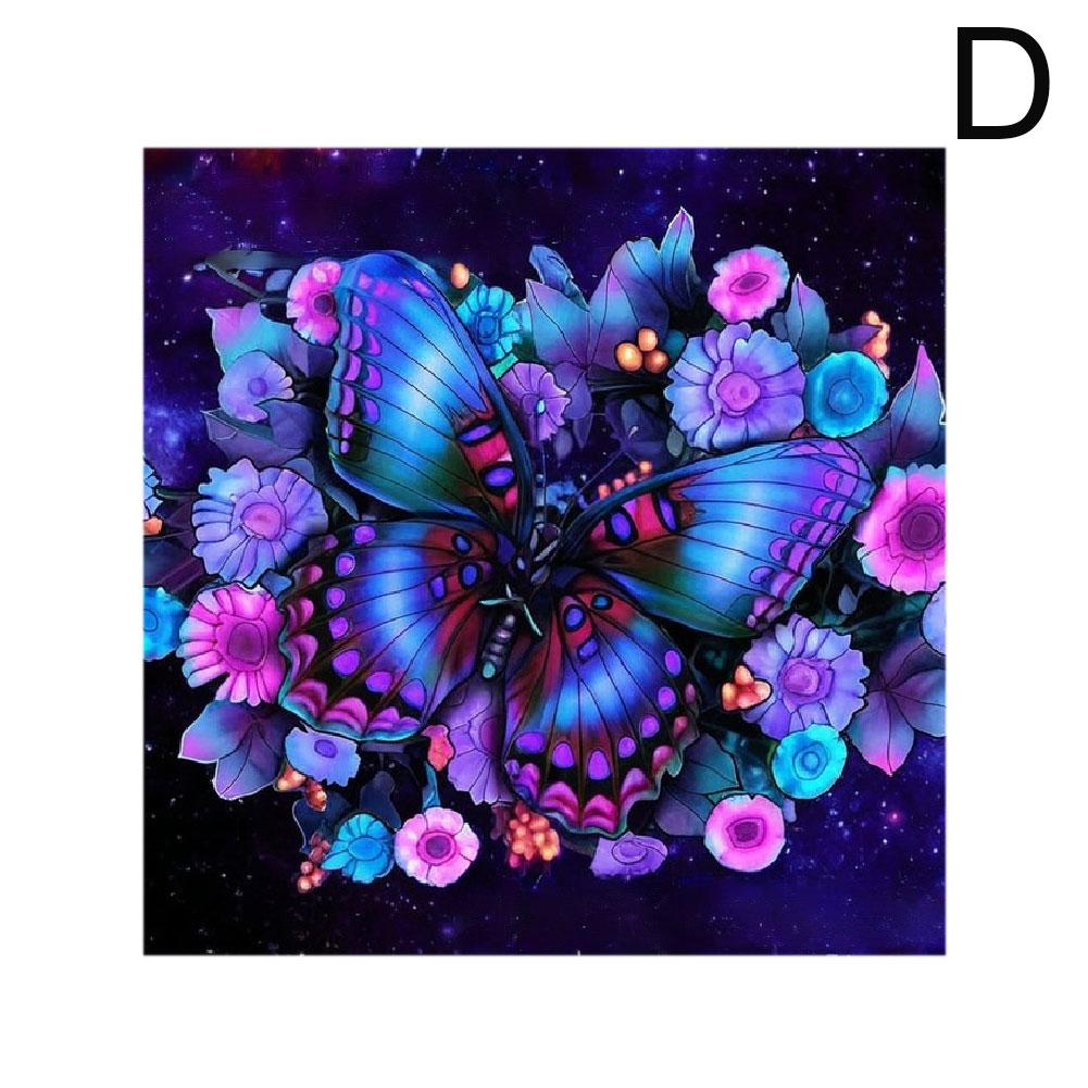 DIY Diamond Art Painting Kits Pretty Cat Diamond Mosaic Butterfly For Hom 30*30cm Handicraft An P8I7