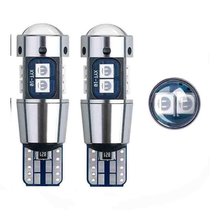 2/1 шт. W5W T10 светодиодный Canbus без ошибок 3030 10SMD Auto 5W5 светодиодный светильник с клиновидным боковым указателем поворота супер яркий белый