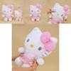 Cute Striped Bow Dress Plush Toy Doll For Kids And Collectors