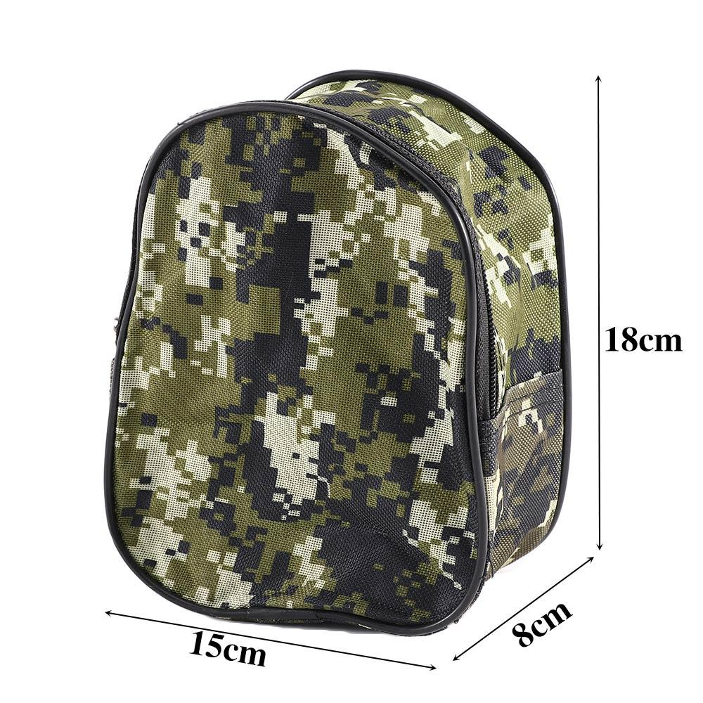 Mini Tackle Sport Camouflage Pocket Storage Pouch Protective Case Fishing Bag Fishing Reel bag