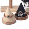 Creative Wood Cone Bracelet Display Stand Ring Bangle Anklet Chain Necklace Jewelry Storage Rack HolderJewellery Props