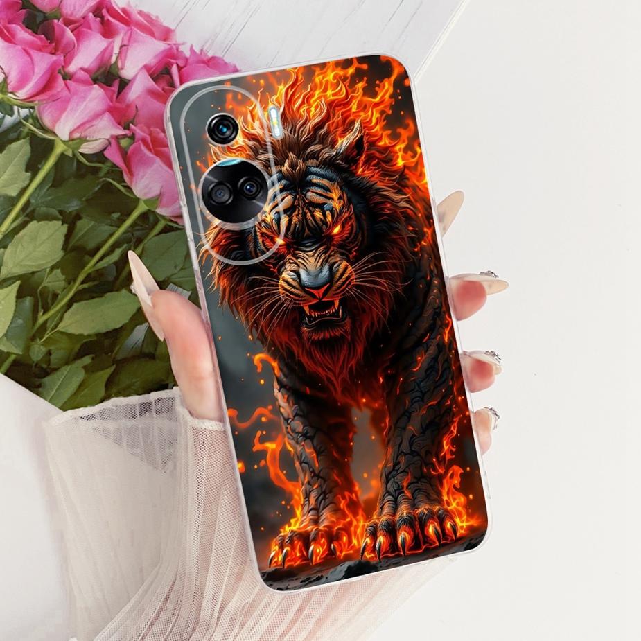Чехол для Honor 90 Lite CRT-NX1 Стильный Чехол с Рисунком Цветов и Бантом Мягкий Тонкий Чехол для Телефона Для Honor 90 Pro Honor90 Lite 90Pro Fundas