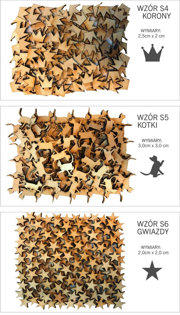 Wooden decorations various patterns plywood Decoupage 50 pcs.