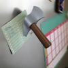 Yousheng Axes Refrigerator Magnet Plastic 3D Throwing Hatchet Fridge Magnet Home Office Kitchen Locker Whiteboard Magnetic Decoration