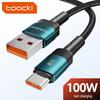 Быстрозарядный кабель Toocki Haoyue 6A для Apple, Huawei, Android-телефонов