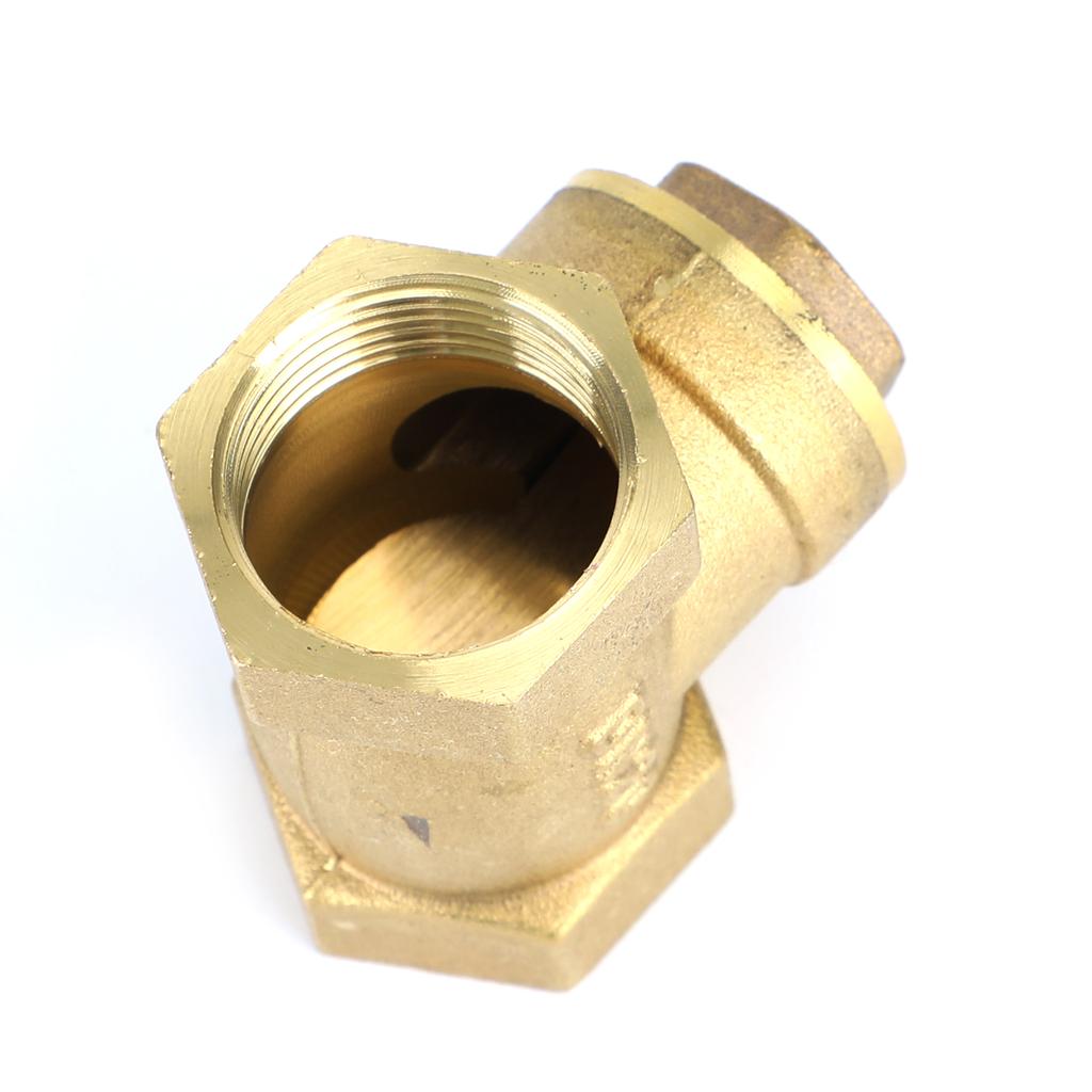 3/4" NPT Brass Water Oil Gas Swing Check Valve Threaded Plumbing Fitting