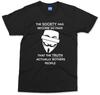 Anonymous Woke Quote T Shirt Conscious Awareness Slogan Tee Guy Fawkes Men's Top