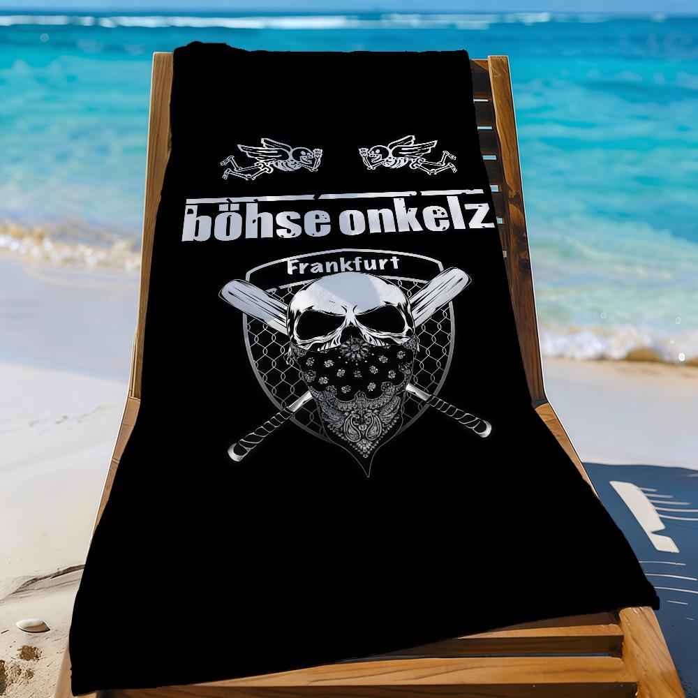 Полотенце Bnad B-Bohse O-Onkelz-S Спортивное Быстросохнущее Туристическое Снаряжение для Кемпинга Песозащитное Мягкое Легкое Большое Пляжное Полотенце