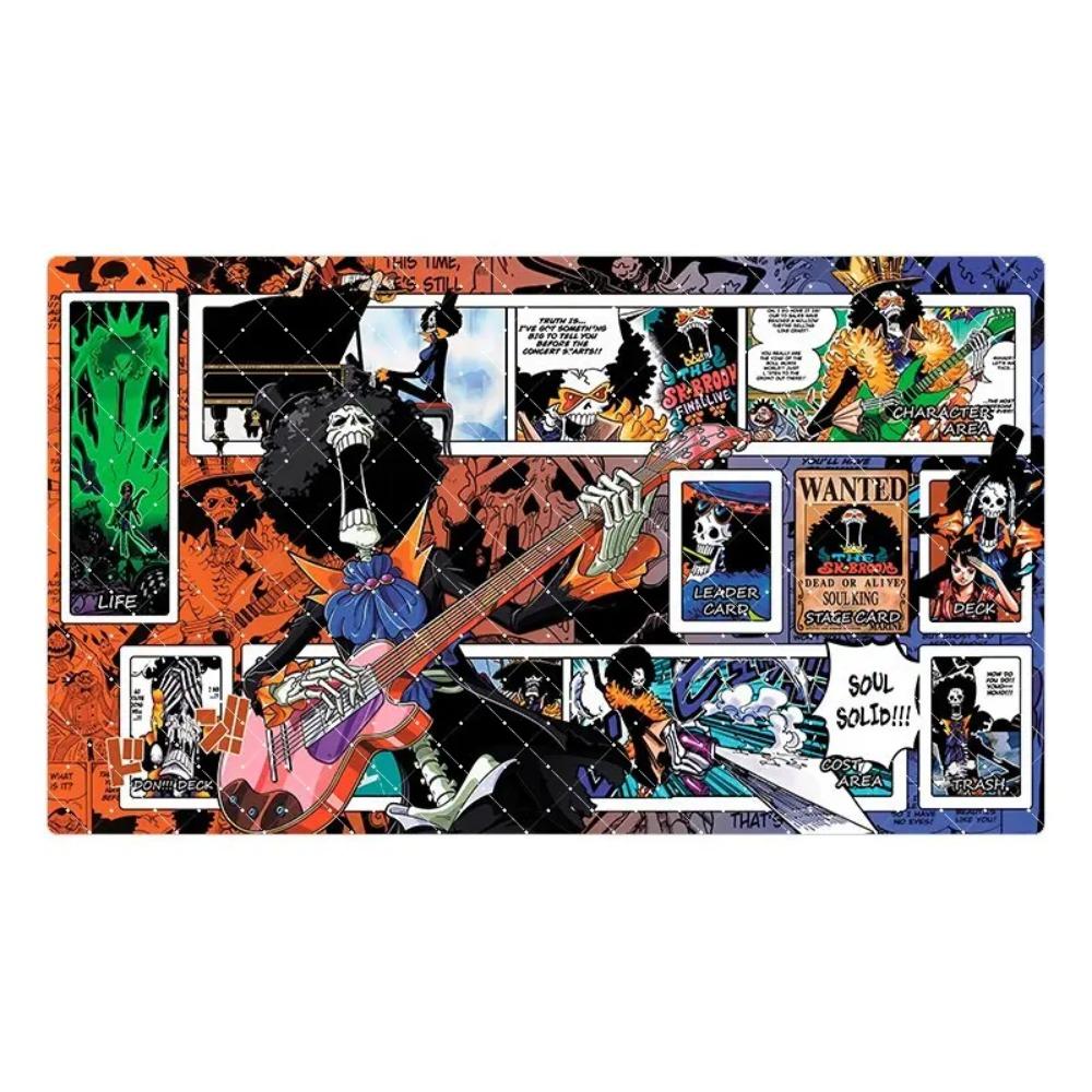 60*35*0,2 см Аниме One Piece OPCG Игровая карта Игровой коврик Новая серия комиксов Энель Эйс Ло Хэнкок Брук Бонни Коллекция Подарки Игрушки