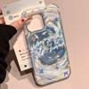 Iridescent Glossy Phone Case for iPhone 11 13 14 15 16 17 Pro 17 13 14 15 Pro Max High Quality Fantasy Floral Style Full Protection Shell