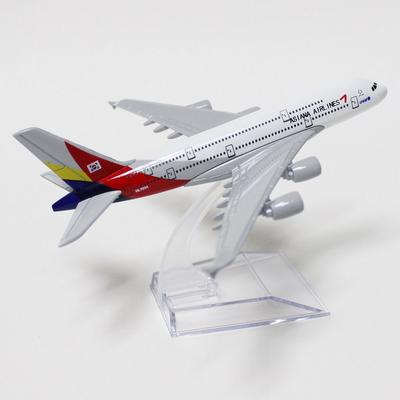 Миниатюрная литая модель самолета JJC - Asiana Airlines A380 (1:Масштаб 400, 16 см)